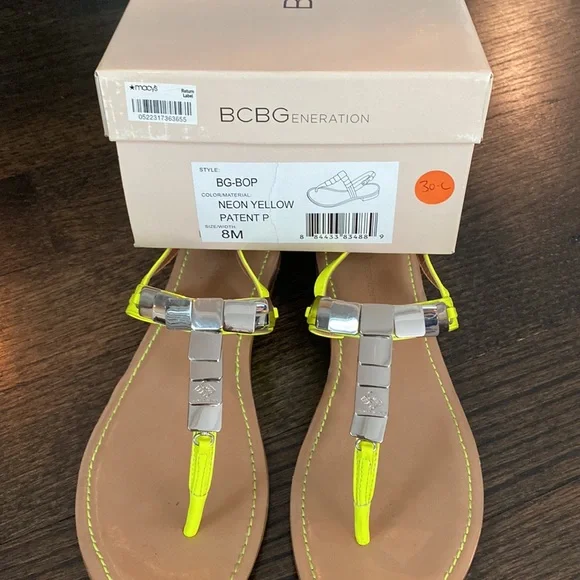 BCBG Neon yellow size 8 worn one time - Picture 3 of 4